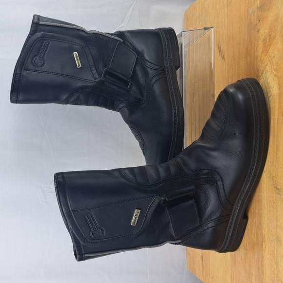 Kochmann Sympatex black leather motorcycle riding boots. Size 5.5 made in E.u - Picture 1 of 6